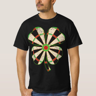 Vintage Shamrock Leaf Lucky Darts St. Patrick's Da T-Shirt