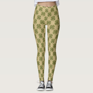 Vintage, shamrock Saint Patrick's Day Leggings