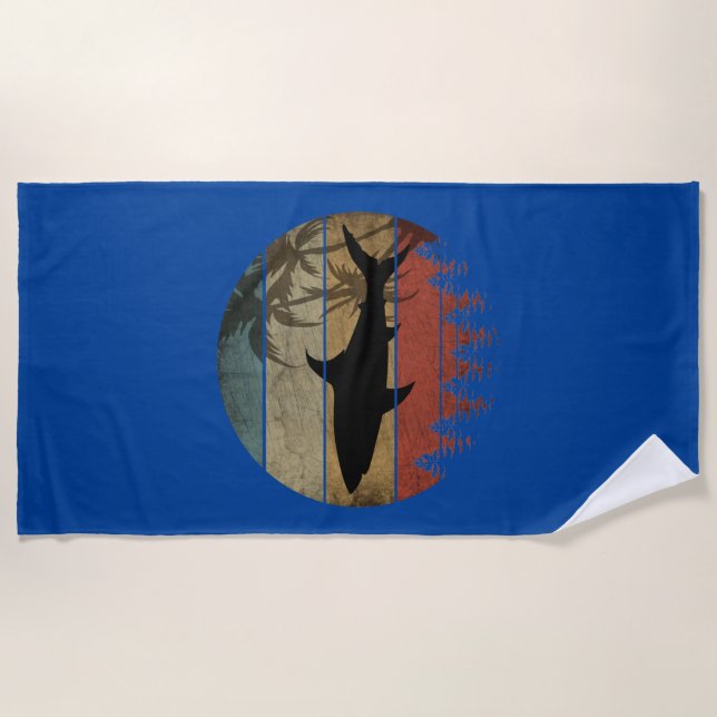 VINTAGE SHARK BEACH TOWEL (Front)