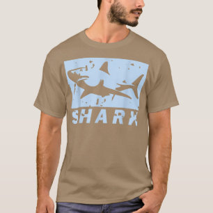 Vintage SHARK Cool Marine BiologistPresent Gift T-Shirt