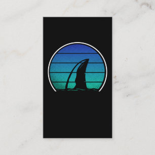 Vintage Shark Fin Shark Love Business Card