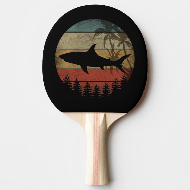 VINTAGE SHARK PING PONG PADDLE (Front)