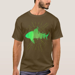 Vintage Shark SilhouetteHammerhead Shark Tiger Sha T-Shirt