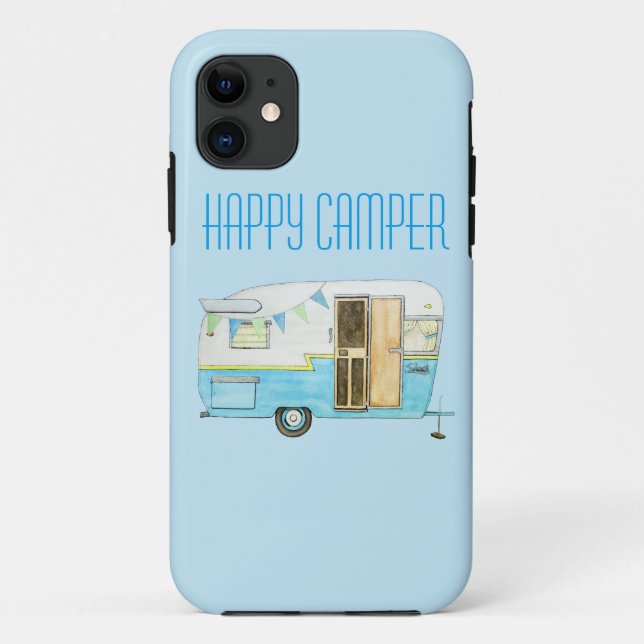 Vintage Shasta Camper Trailer iPhone Case (Back)