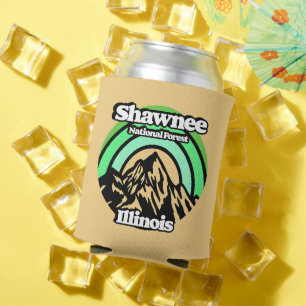 Vintage Shawnee National Forest Illinois Can Cooler