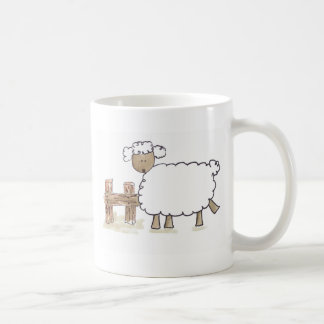 Vintage Sheep by Serena Bowman funny farm animals Coffee Mug