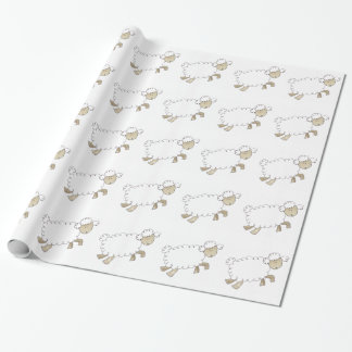 Vintage Sheep by Serena Bowman funny farm animals Wrapping Paper