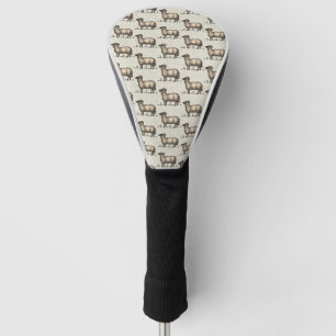 Vintage Sheep Illustration: Farm Classic Art Golf Head Cover