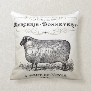 Vintage Sheep Pillow