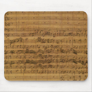 Vintage Sheet Music by Johann Sebastian Bach Mouse Mat