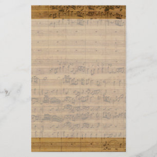 Vintage Sheet Music by Johann Sebastian Bach Stationery