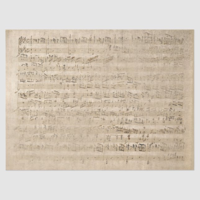 Vintage Sheet Music Grunge Antique Old Parchment   (Front)