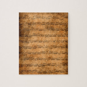 Vintage sheet music jigsaw puzzle