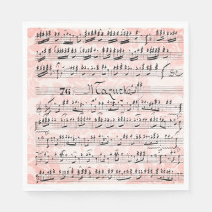 Vintage Sheet Music Napkin