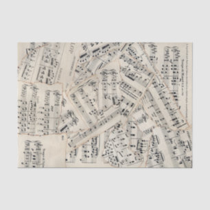 Vintage Sheet Music Paper Collage