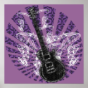 Vintage Sheet Music Rock N Roll Poster