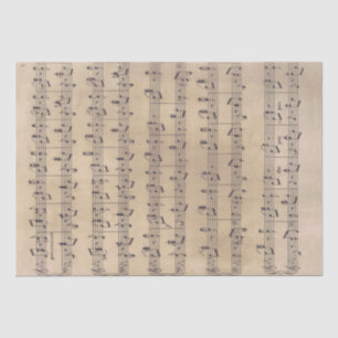 Vintage Sheet Music Song Aged Paper Decoupage 