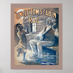 Vintage Sheet Music Uncle Tom's Cabin Rag copy Poster