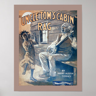 Vintage Sheet Music Uncle Tom's Cabin Rag copy Poster