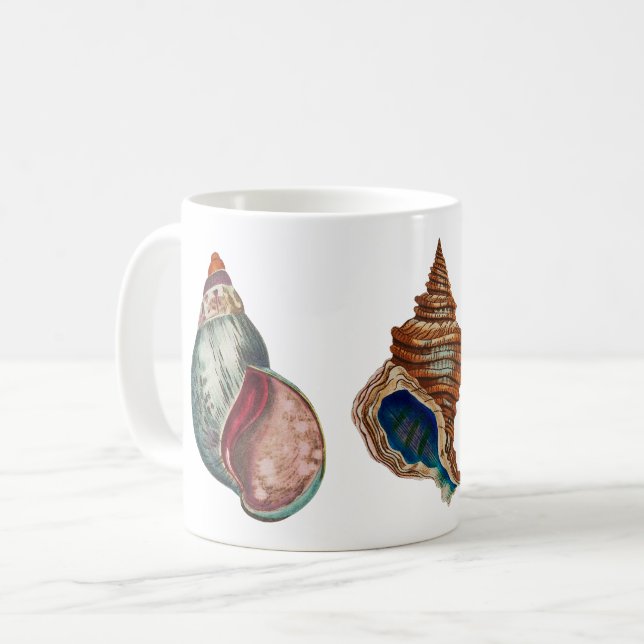 Vintage Shells Coffee Mug (Front Left)