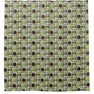 Vintage Shells Shower Curtain