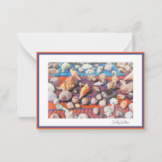 Vintage Shells Stationary Card