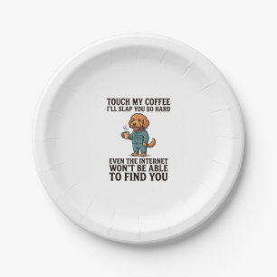 Vintage Sheltie Dog I Love My Bruiser Retro Design Paper Plate