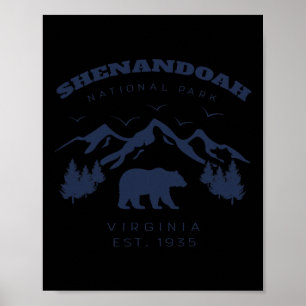 Vintage Shenandoah National Park For Kids Hiking C Poster