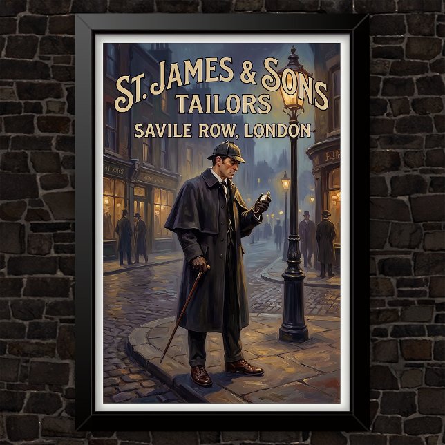 Vintage Sherlock Holmes Advertising Poster (Creator Uploaded)