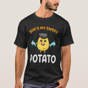 Vintage Shes My Sweet Potato I Yam Couple Matching T-Shirt