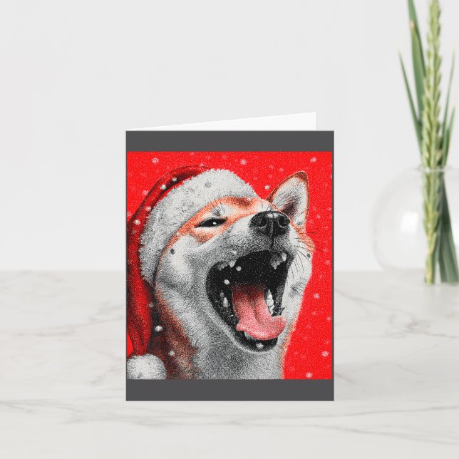 Vintage Shiba Inu Card (Front)