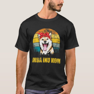Vintage Shiba Inu Mum Funny Dog Lover T-Shirt