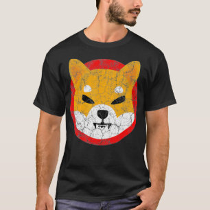 Vintage Shiba Inu SHIB Crypto Logo  T-Shirt