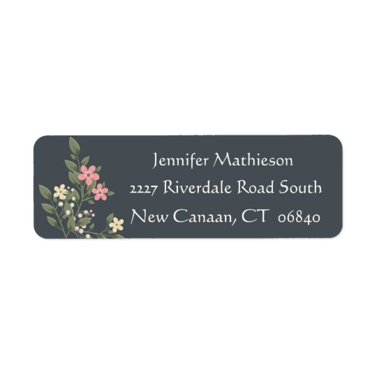 Vintage Ship Anchor Nautical Love - Blue Turquoise Return Address Label