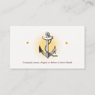 Vintage Ship Anchor Sailing Business Business Card