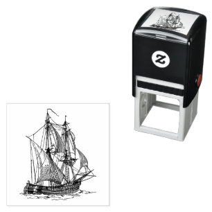 Vintage Ship Self-inking Stamp