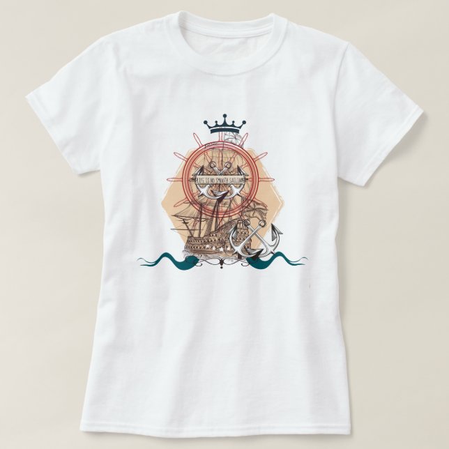 Vintage Ship T-Shirt (Design Front)