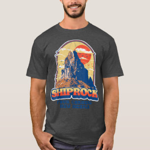 Vintage Shiprock New Mexico Graphic - Four Corners T-Shirt
