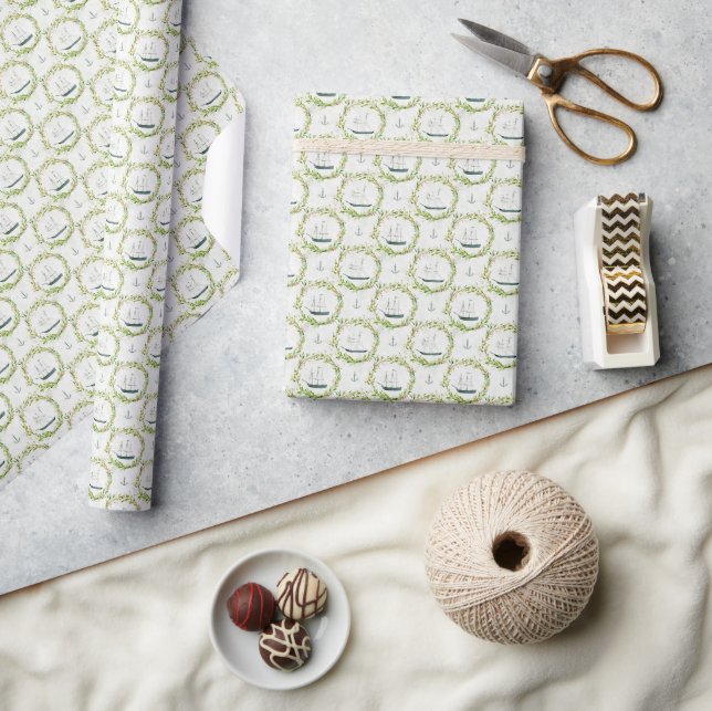 Vintage Ships Wrapping Paper (Crafts)