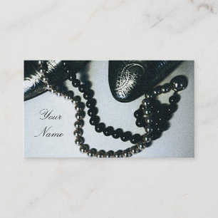 vintage shoe design elegant business card