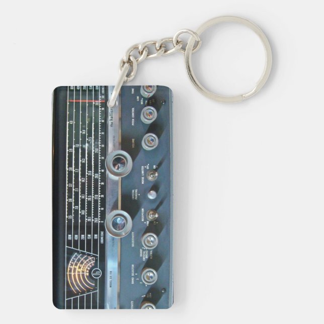 Vintage Short Wave Radio Key Chain (Back)