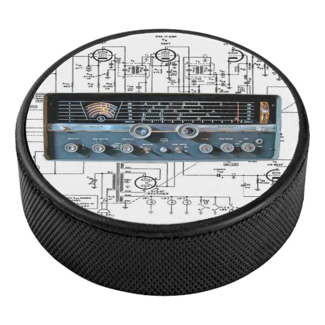 Vintage Short Wave Radio Receiver Hockey Puck (3/4)