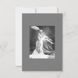 Vintage Show Girl Thank You Card