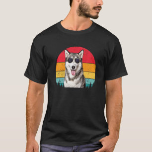 Vintage Siberian Husky Dog Owner Huskies Kids Boy T-Shirt
