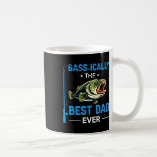 Vintage Sically Best Dad Ever Fisherman Father's D Coffee Mug