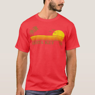 Vintage Siesta Key Florida Keys Beach Retro Sunset T-Shirt