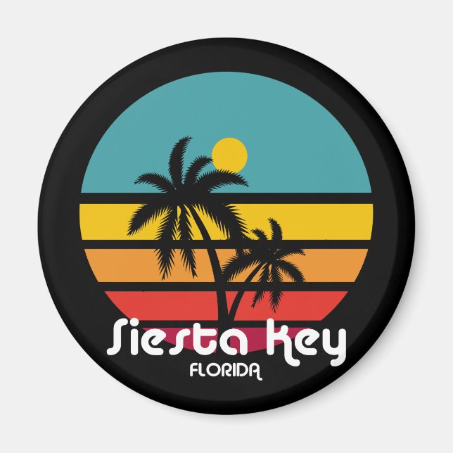 Vintage Siesta Key Florida Magnet (Front)