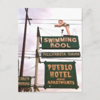 Vintage Sign Hotel Swimming Pool