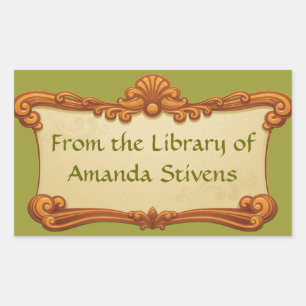 Vintage Sign Library Sticker