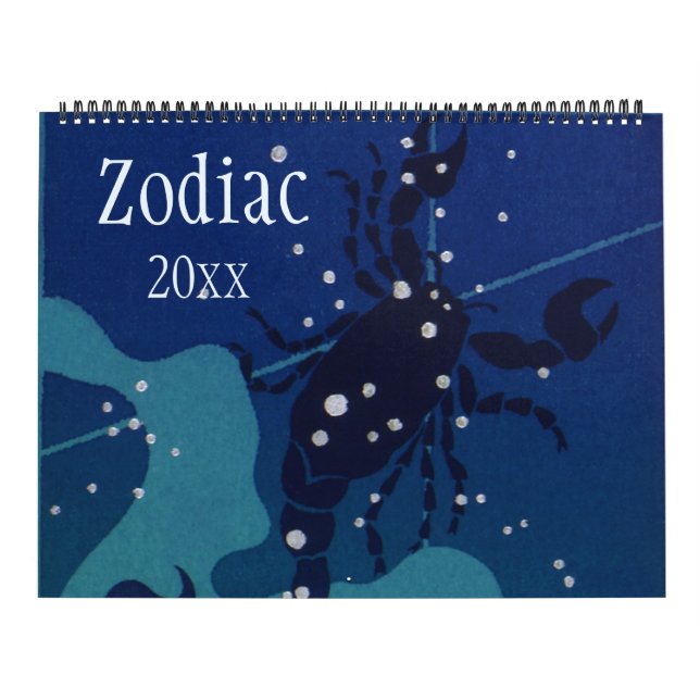 Vintage Signs of Zodiac Celestial Constellations Calendar (Cover)